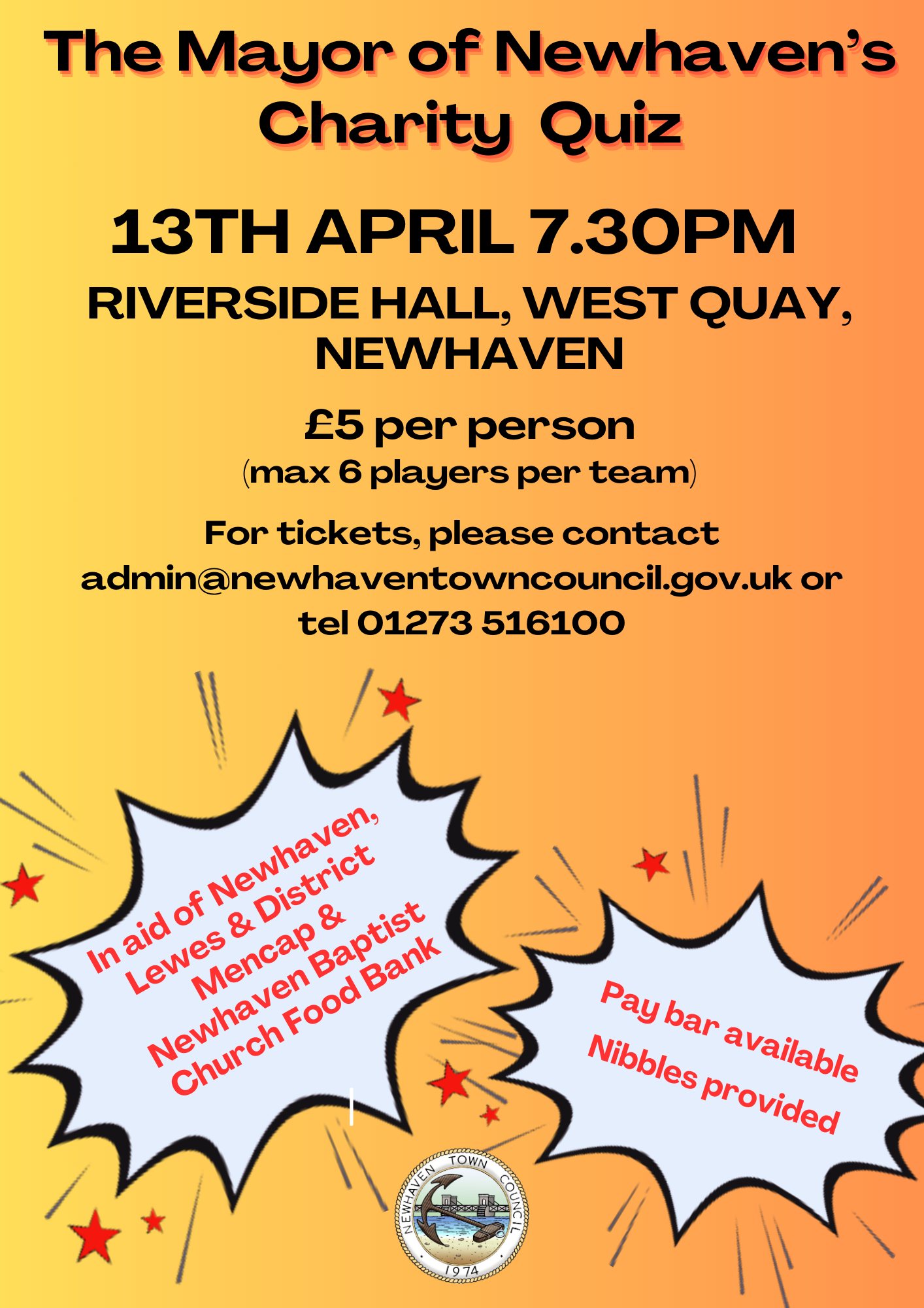 The Mayor of Newhaven's Charity Quiz Night