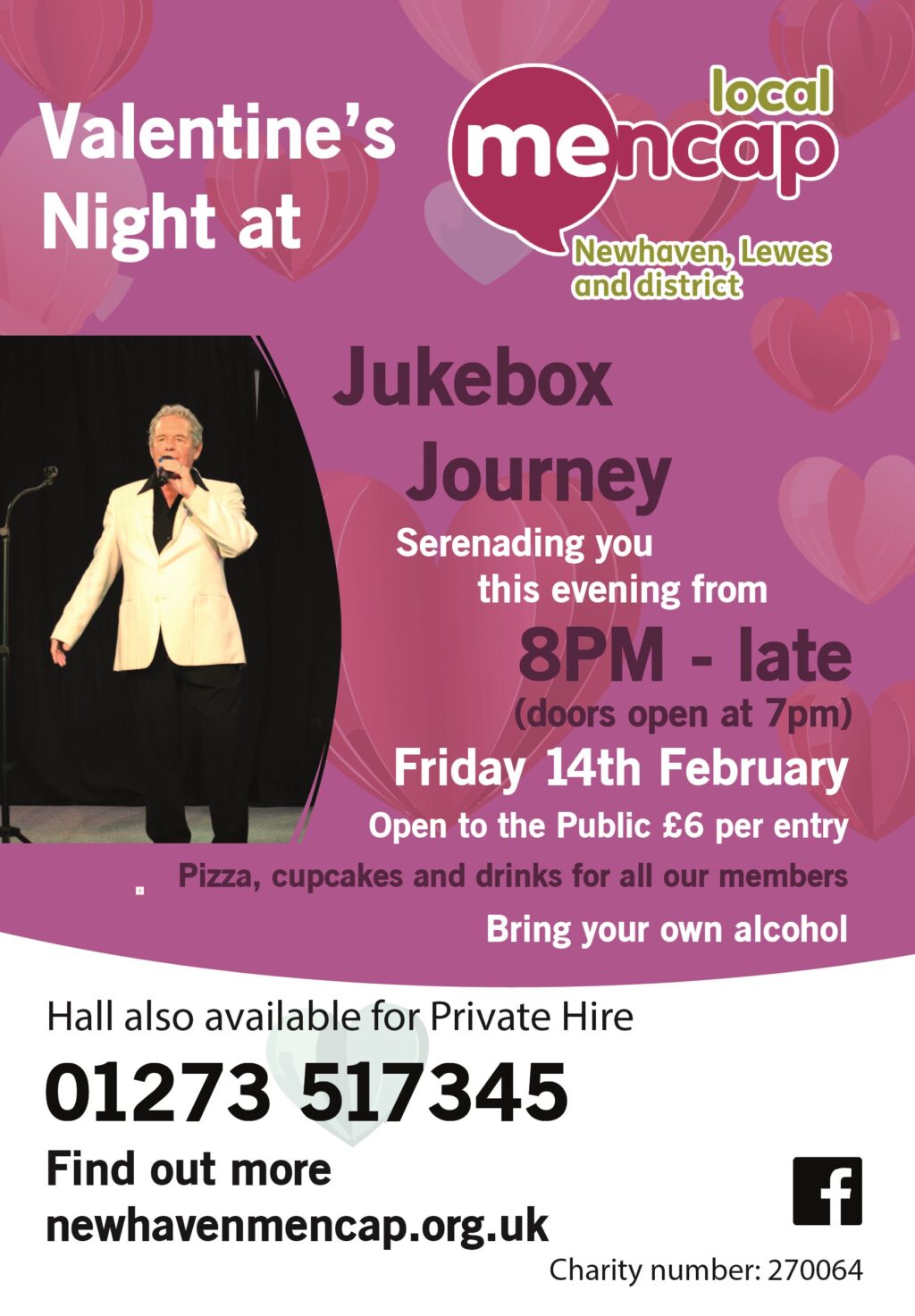 Valentine's Night with Jukebox Journey at Mencap Newhaven, Lewes & District